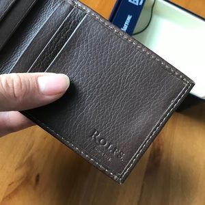 Men‘s Brown Genuine Leather Bi-fold Wallet